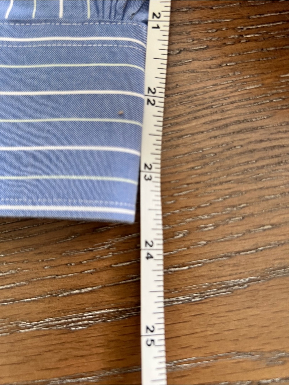 Brooks Brothers Classic Blue Pinstripe Fitted Dress Shirt Size 6 - Picture 9 of 10